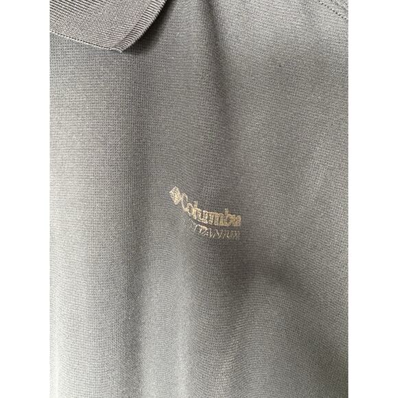 Columbia Polo Shirt Mens XXL Titanium Black 1/4 Zip Short Sleeve Fishing - Picture 4 of 10